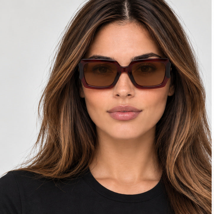 משקפי שמש Moschino דגם Mos063 לנשים 53 מ״מ בצבע אדום