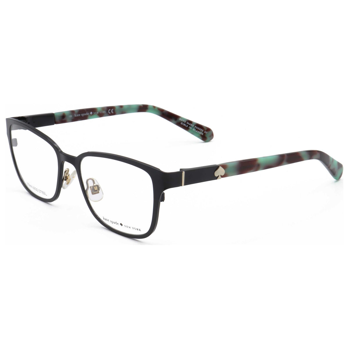 משקפי ראייה Kate Spade דגם Ninetteus יוניסקס 51 מ״מ בצבע שחור מט