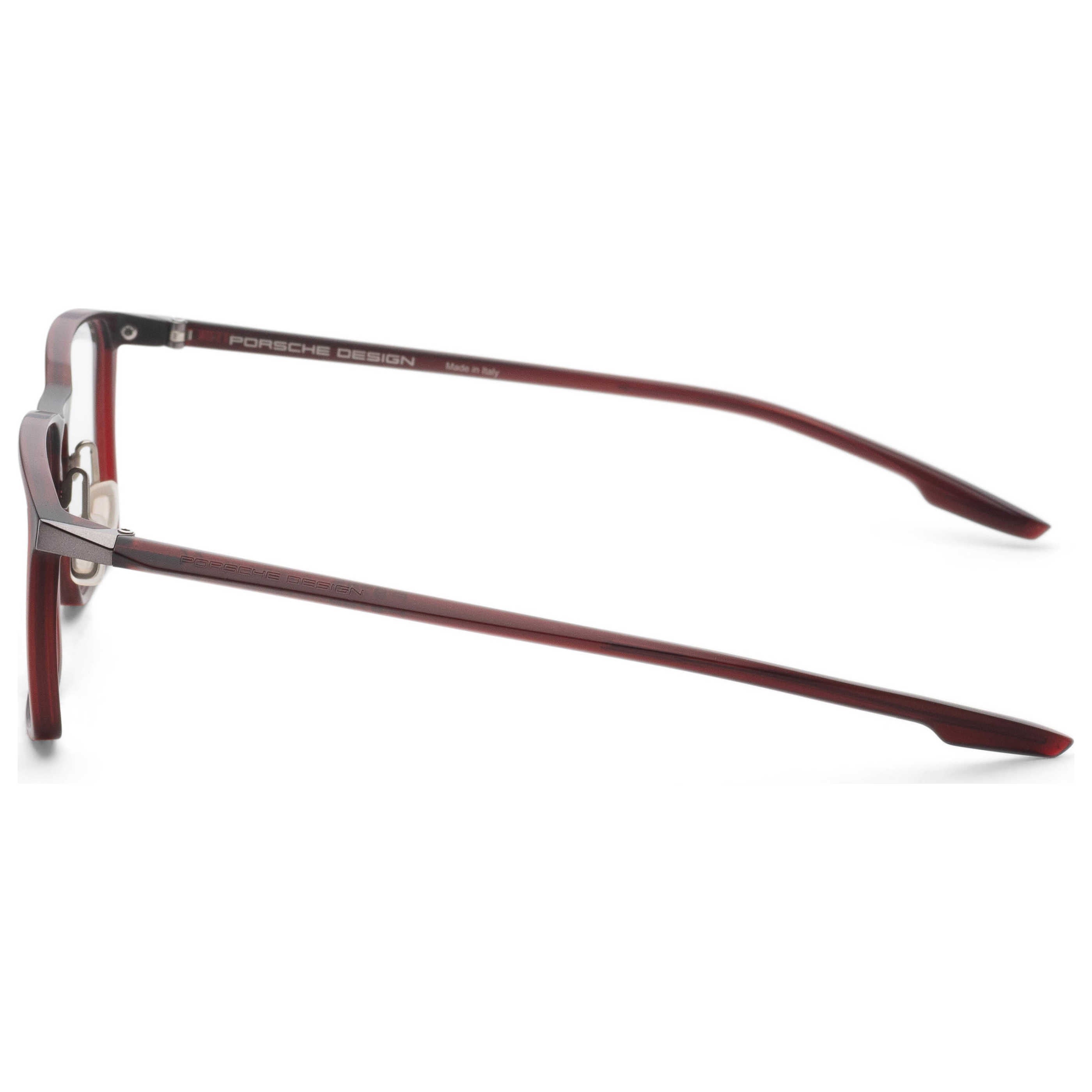 משקפי ראייה Porsche Design דגם P8732 לגברים 55 מ״מ בצבע אדום