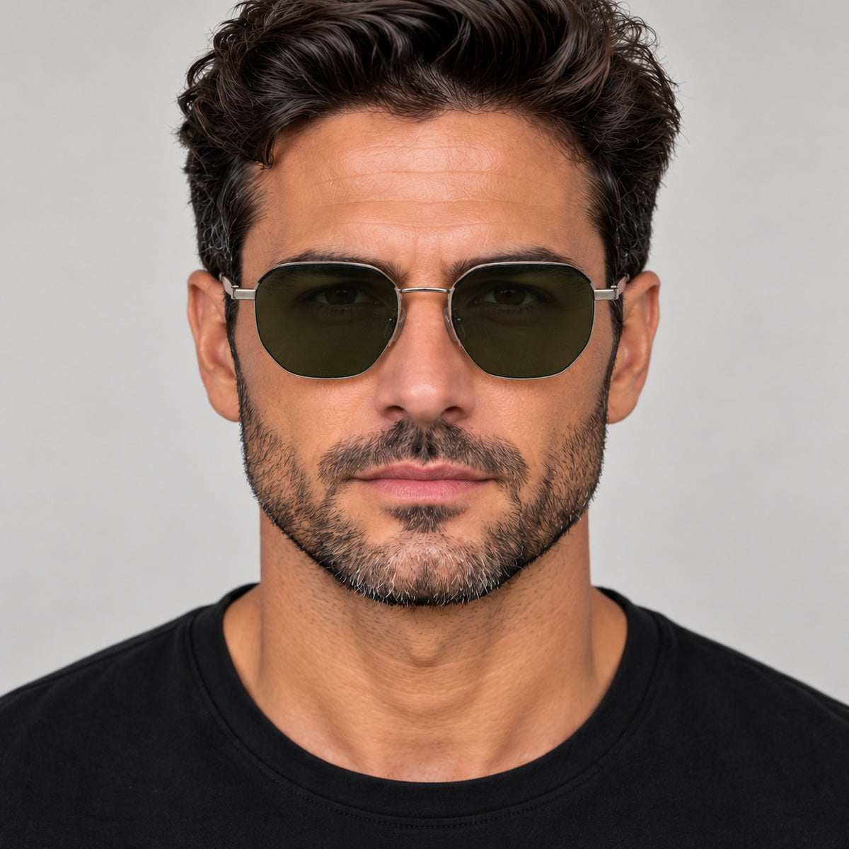 Paul Smith Men's Lovell 53mm Silver Khaki Sunglasses PS24110S-007-53