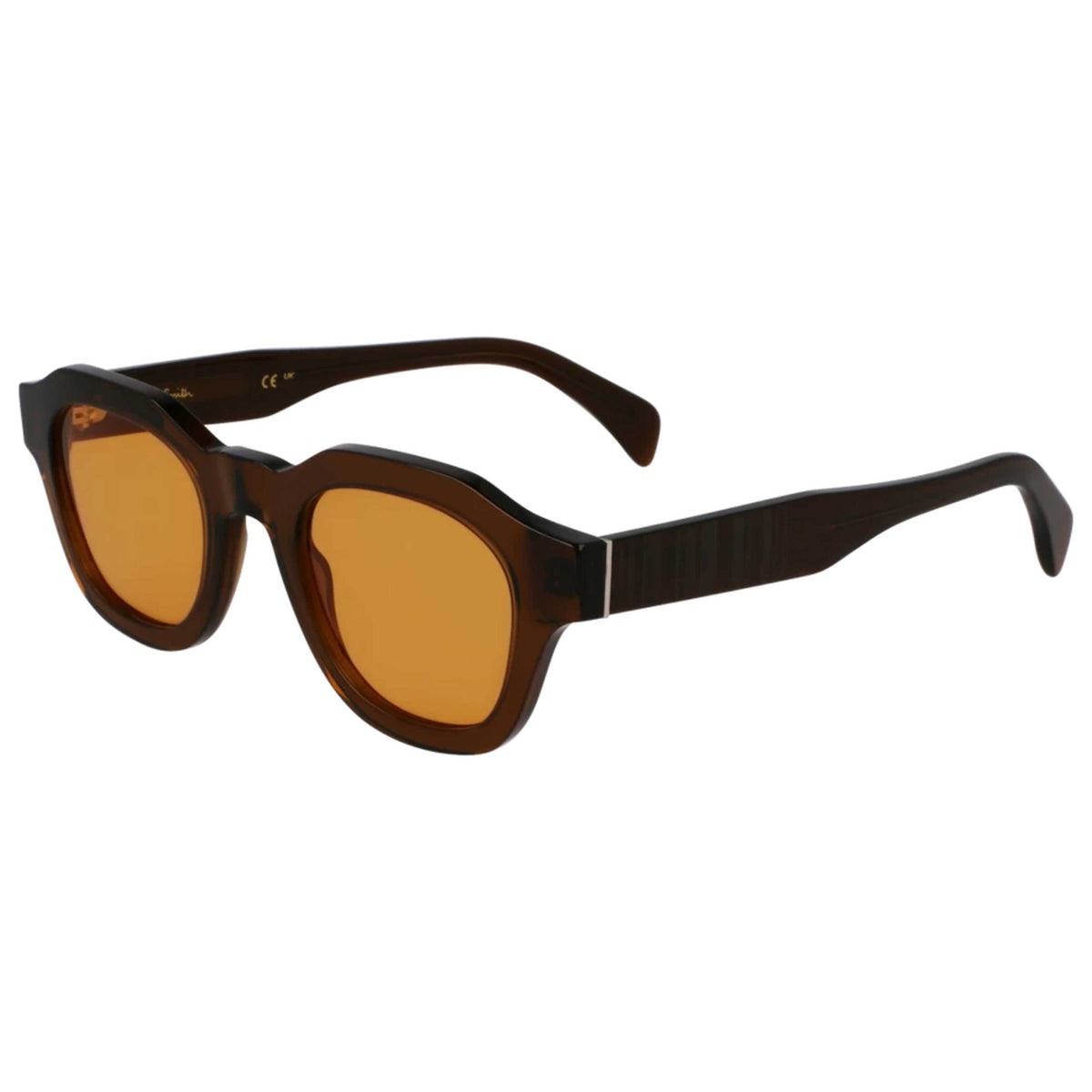 Paul Smith Unisex Lyford 48mm Transparent Khaki Sunglasses PS24622S-317-48