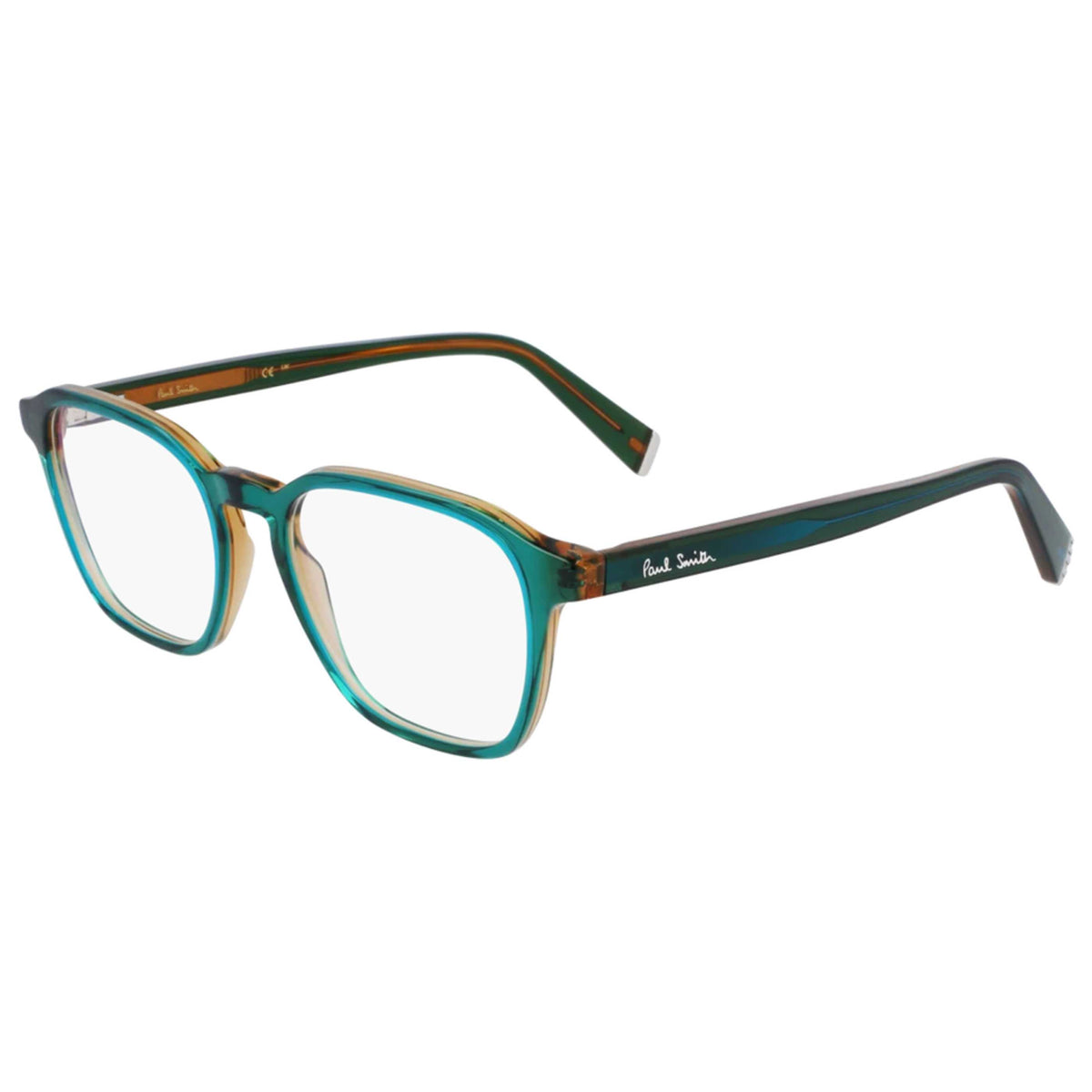משקפי ראייה Paul Smith דגם Ladbroke לגברים 51 מ״מ בצבע ירוק שקוף