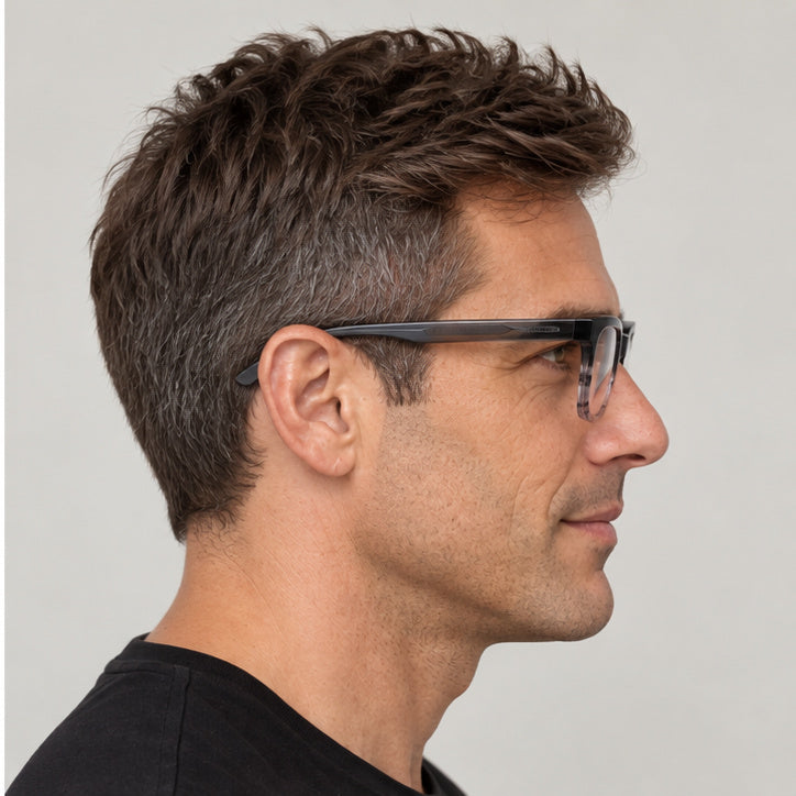 Paul Smith Unisex Meade 52mm Black Multistripes Eyeglasses PS25606-021-52