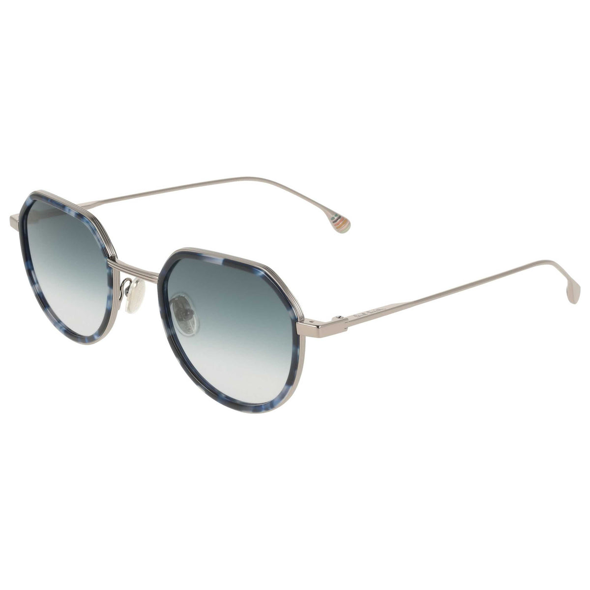 משקפי ראייה Paul Smith דגם Pinnell יוניסקס 50 מ״מ בצבע אפור מטאלי כחול הוואנה