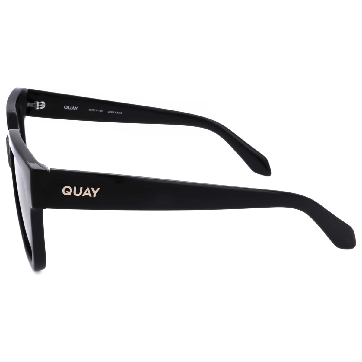 משקפי שמש Quay לנשים 45 מ״מ בצבע שחור