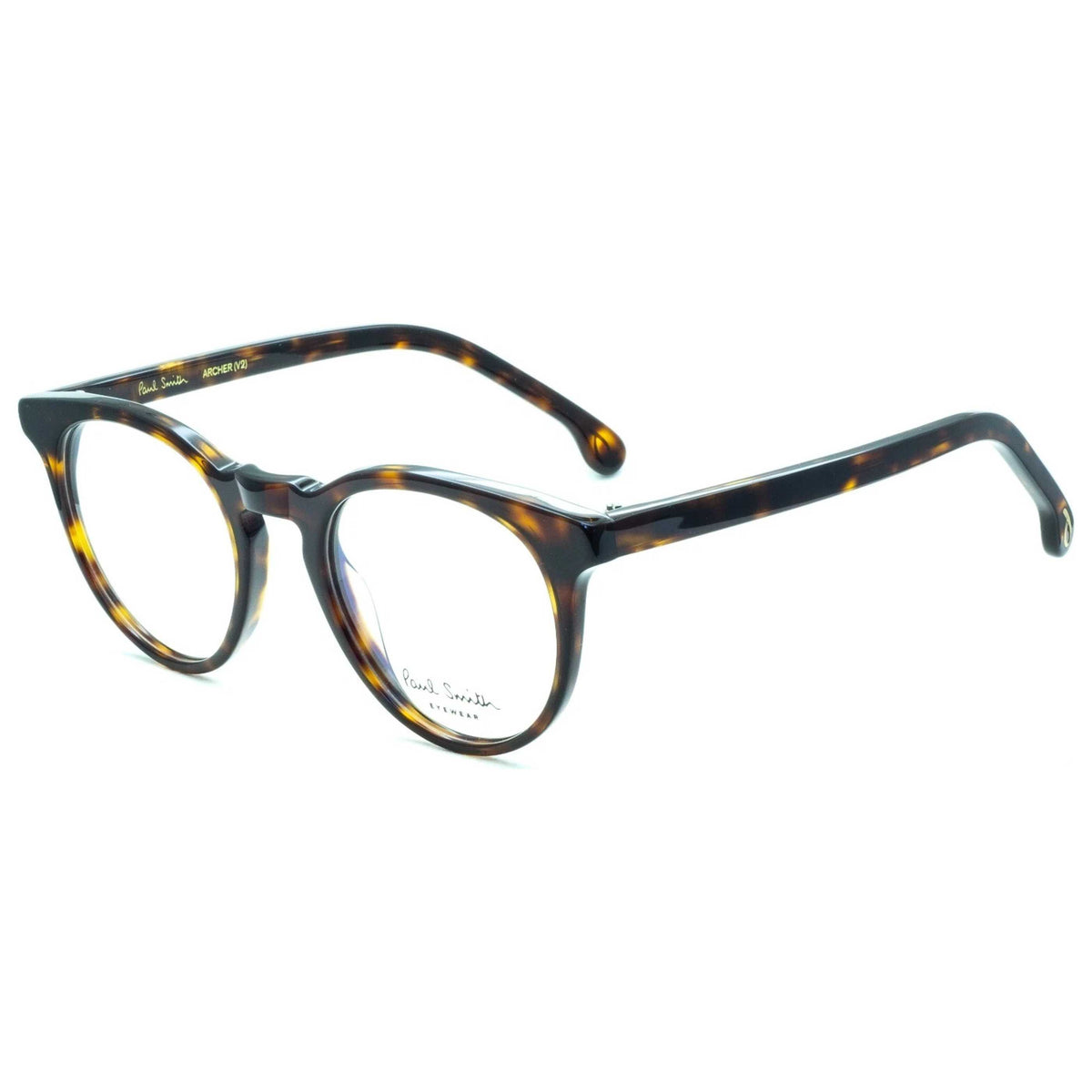 Paul Smith Men's Archer 48mm Gloss Tortoise Brown Eyeglasses PSOP013V2-002-48