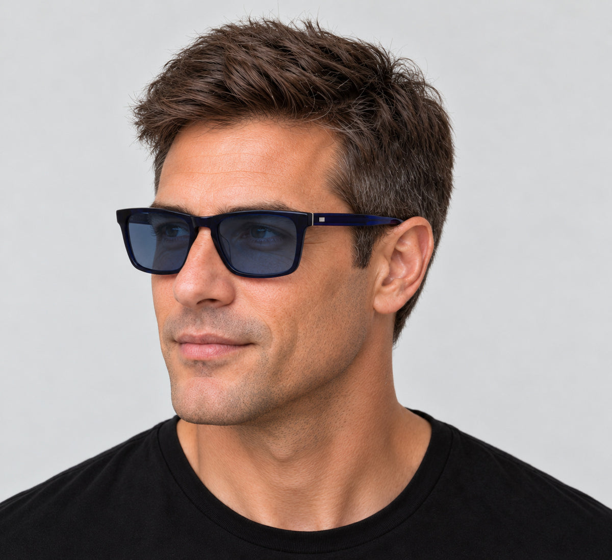 Paul Smith Men's Edison 55mm Blue Sunglasses PSSN06255-003-55