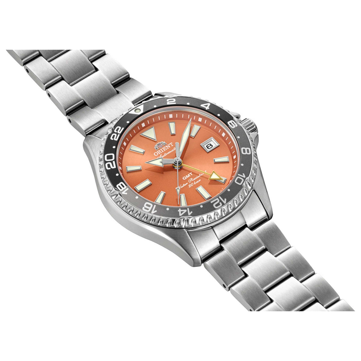 שעון Orient דגם Sports Mako GMT לגברים 42 מ״מ אוטומטי