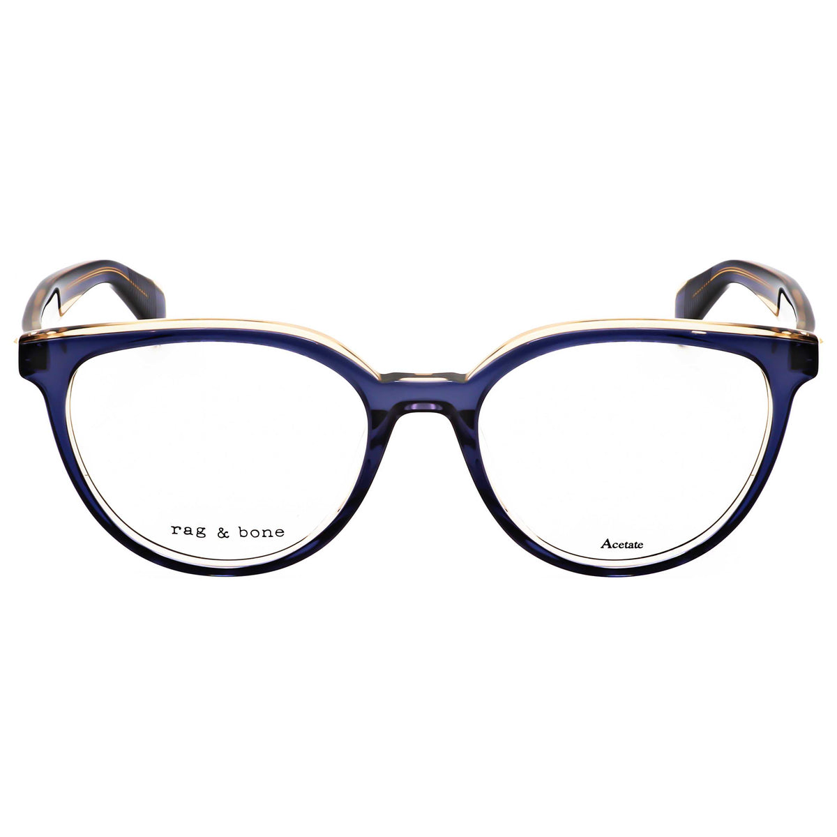 משקפי ראייה Rag & Bone דגם Rnb3029 לנשים 50 מ״מ בצבע כחול בז׳