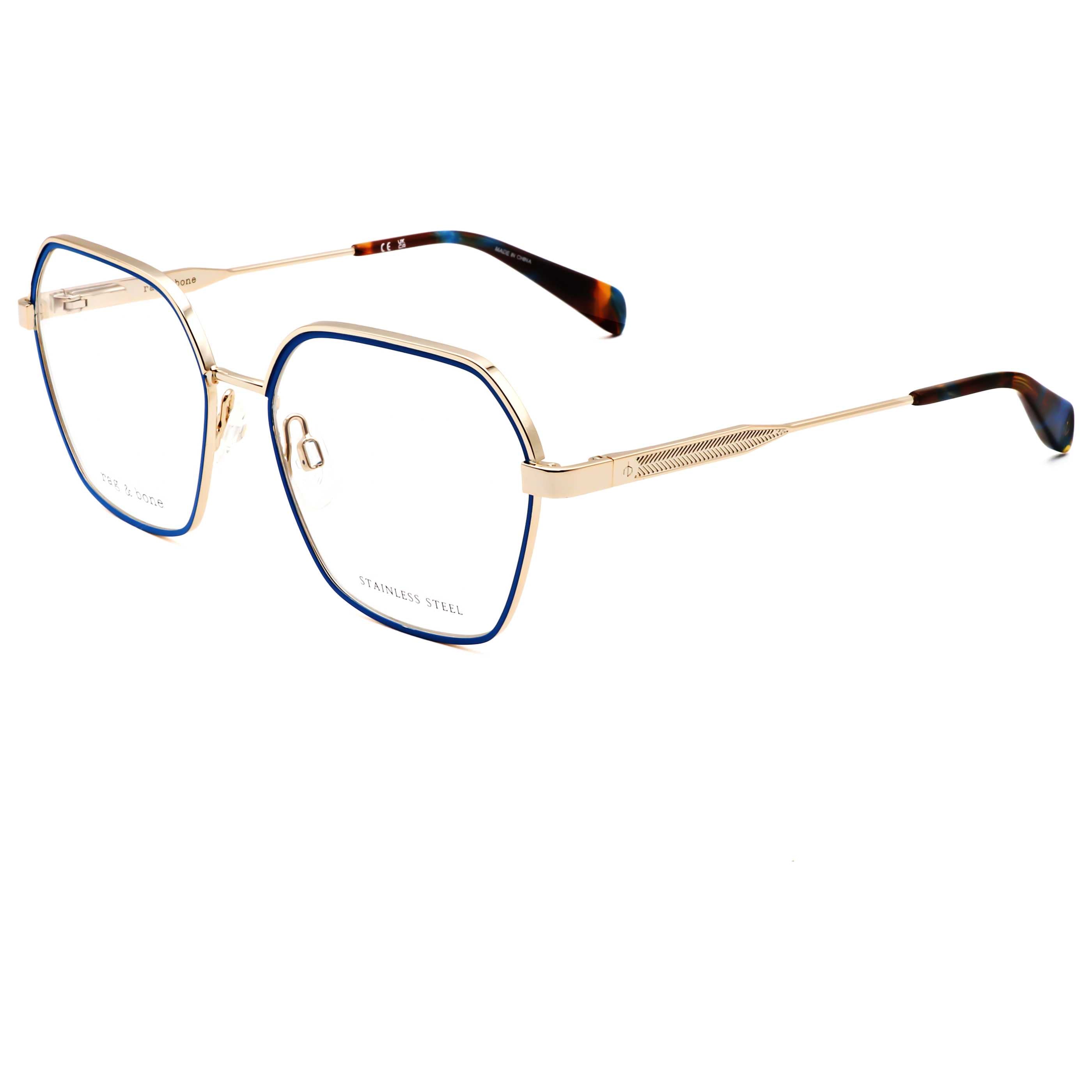 משקפי ראייה Rag & Bone דגם Rnb3072 לנשים 53 מ״מ בצבע זהב Violet