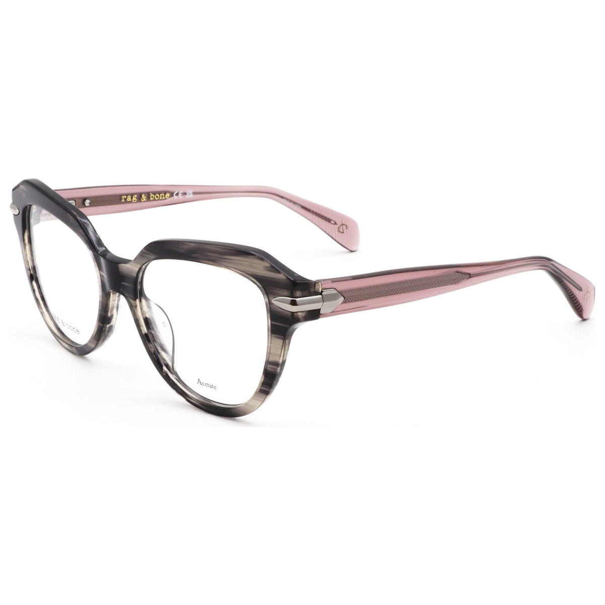 Rag & Bone Women's 50 mm Grey Horn Eyeglasses RNB3073-2W8-50