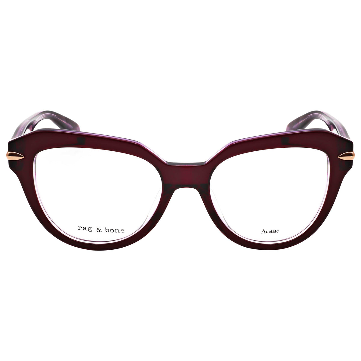 משקפי ראייה Rag & Bone דגם Rnb3073 לנשים 50 מ״מ בצבע בורדו
