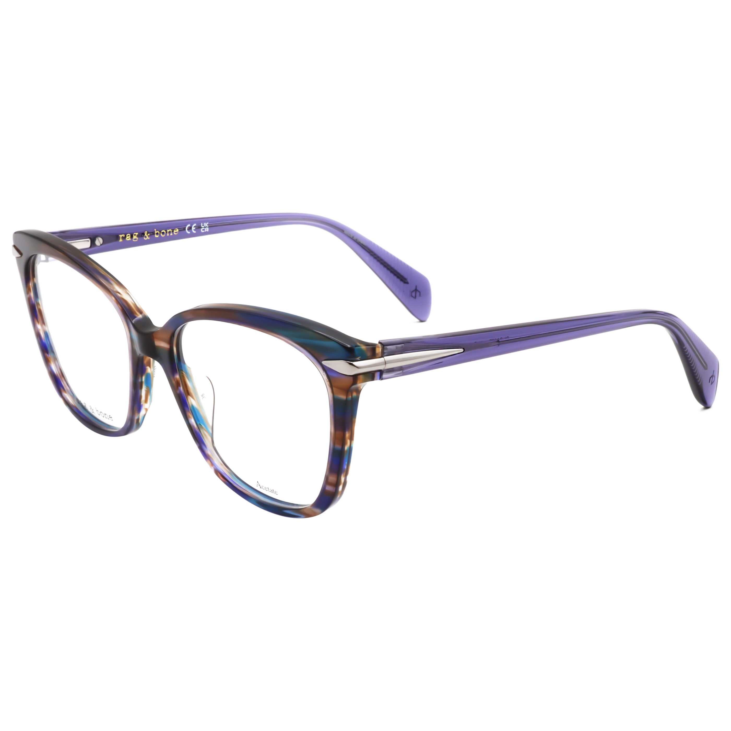 משקפי ראייה Rag & Bone דגם Rnb3077 לנשים 54 מ״מ בצבע Horn חום כחול