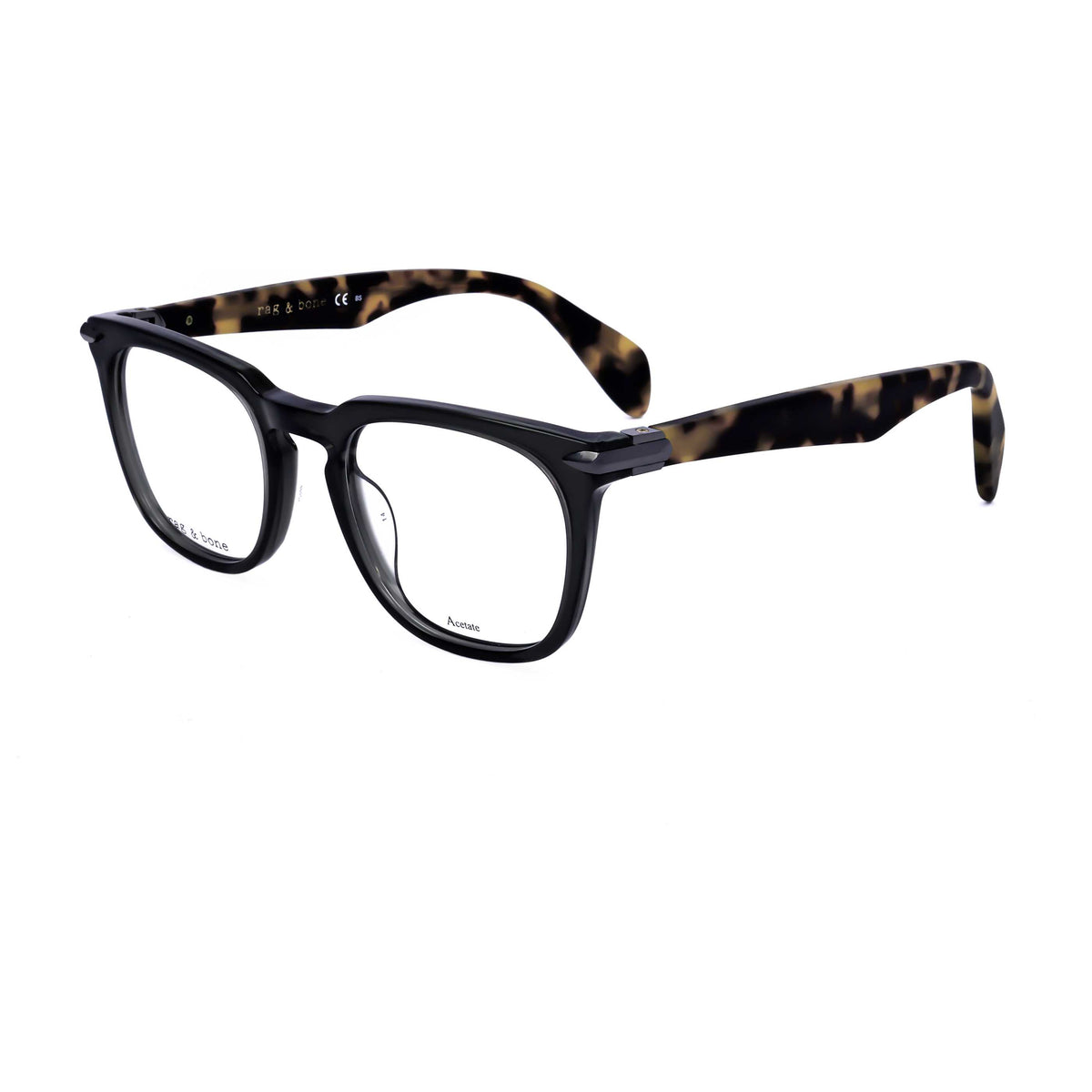 Rag & Bone Men's 49mm Khaki Havana Eyeglasses RNB7008-T6V-49
