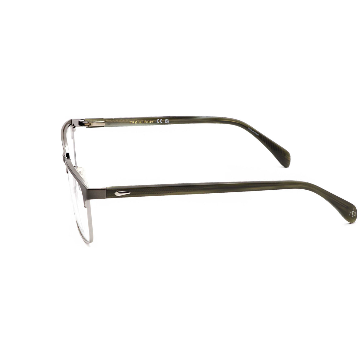 Rag & Bone Men's 56 mm Dark Ruthenium Eyeglasses RNB7051-G-TZ2-56
