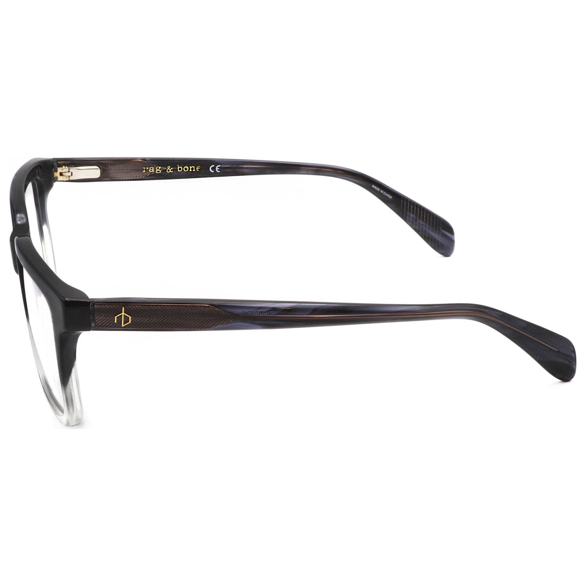 Rag & Bone Men's 53mm Grey Horn Eyeglasses RNB7053-G-2W8-53