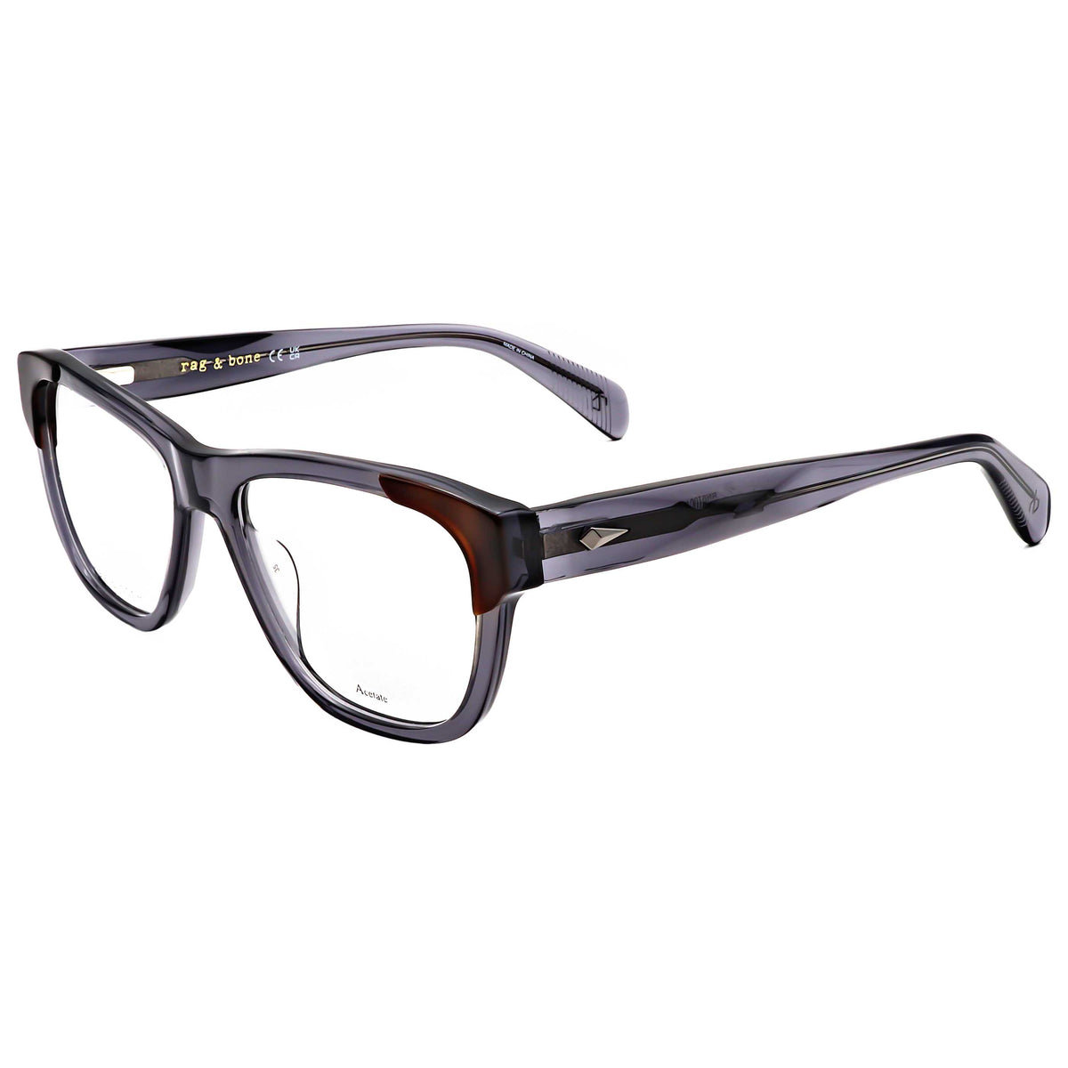 Rag & Bone Men's 55mm Grey Havana Eyeglasses RNB7061-G-ACI-55