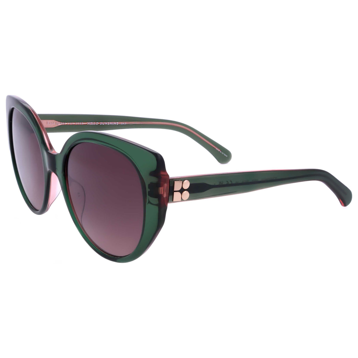 משקפי שמש Kate Spade דגם Seraphina לנשים 55 מ״מ בצבע ירוק ורוד
