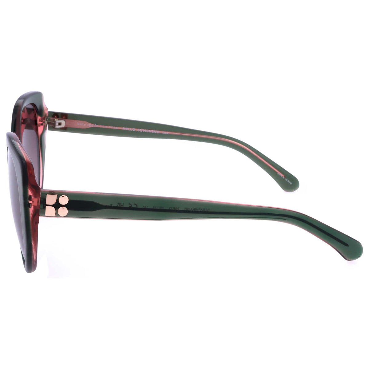 משקפי שמש Kate Spade דגם Seraphina לנשים 55 מ״מ בצבע ירוק ורוד
