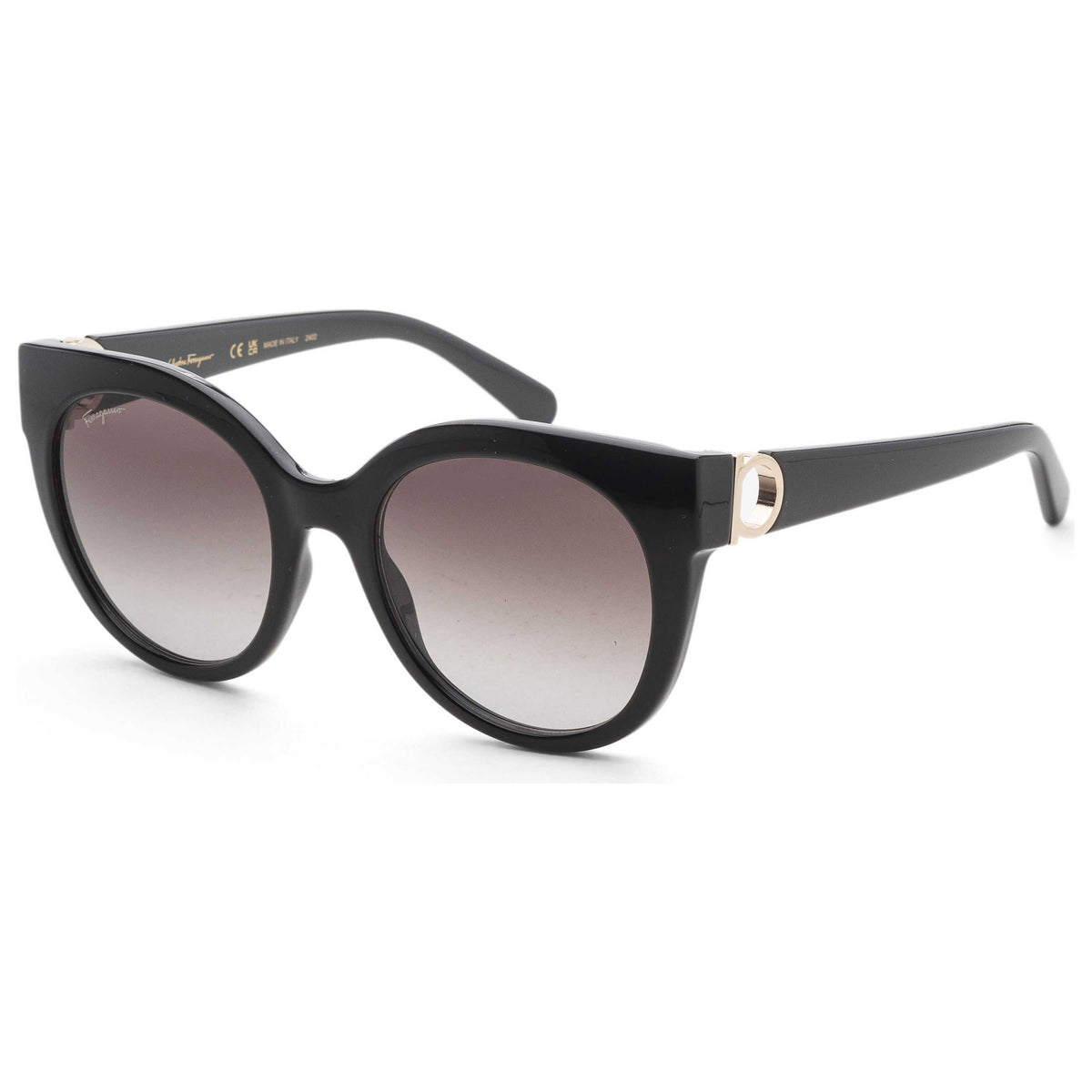 משקפי שמש Ferragamo דגם Fashion לנשים 53 מ״מ בצבע שחור