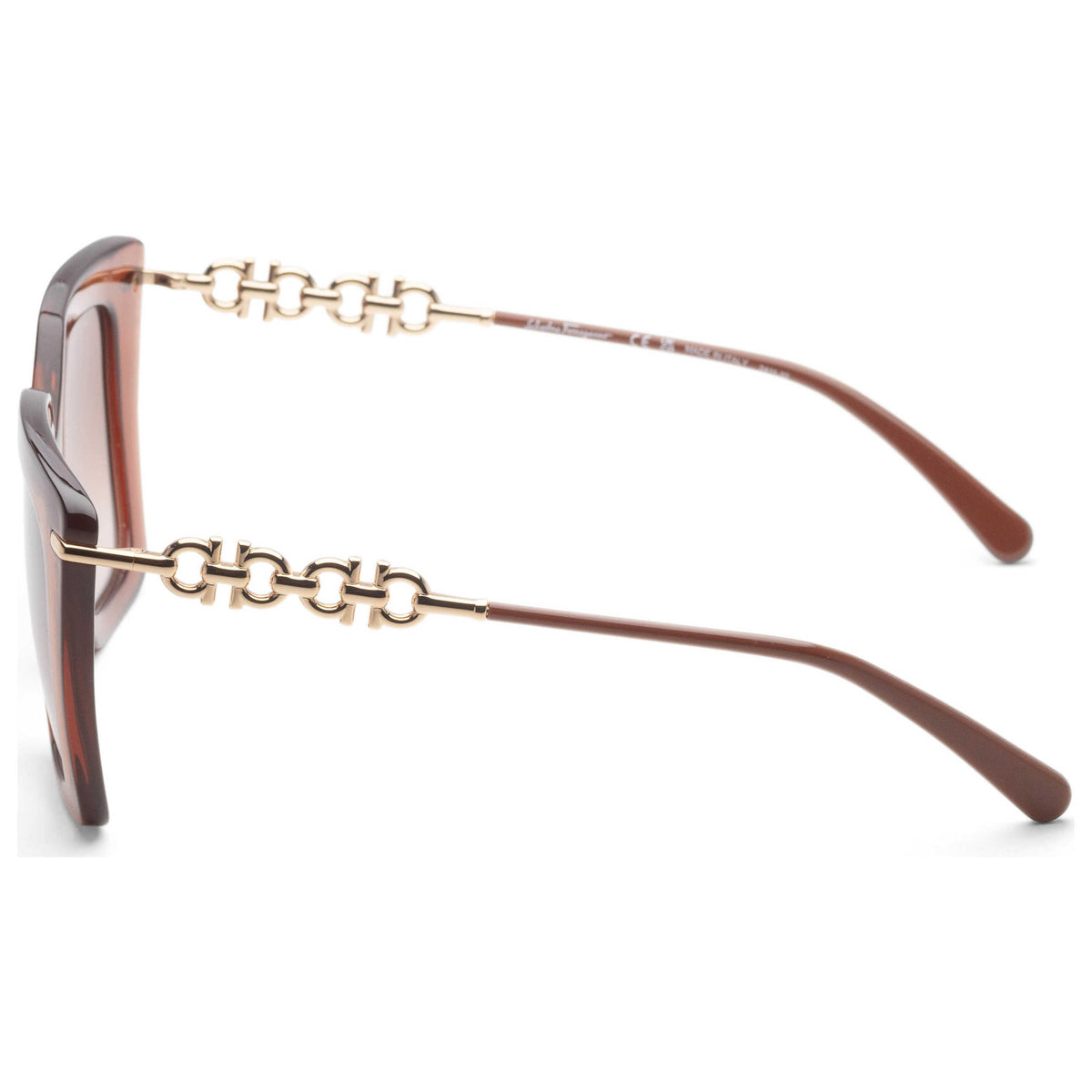 Ferragamo Women's Fashion 51mm Transparent Brown Sunglasses SF1041S-232-51