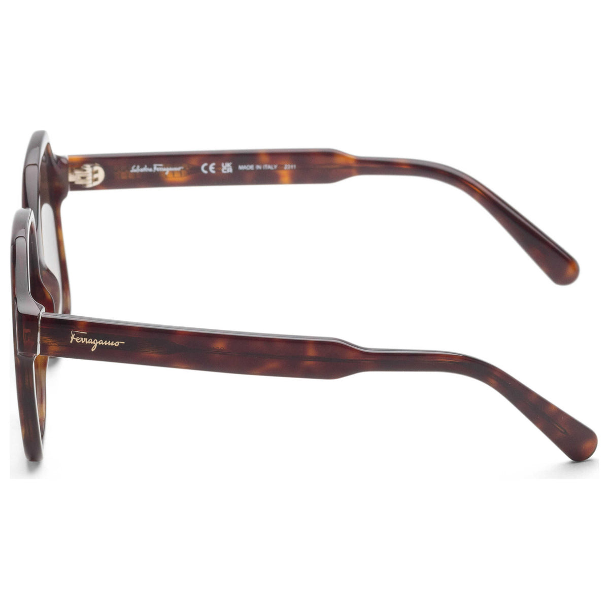 משקפי שמש Ferragamo דגם SF1069S-242-56 לנשים 56 מ״מ בצבע צב כהה