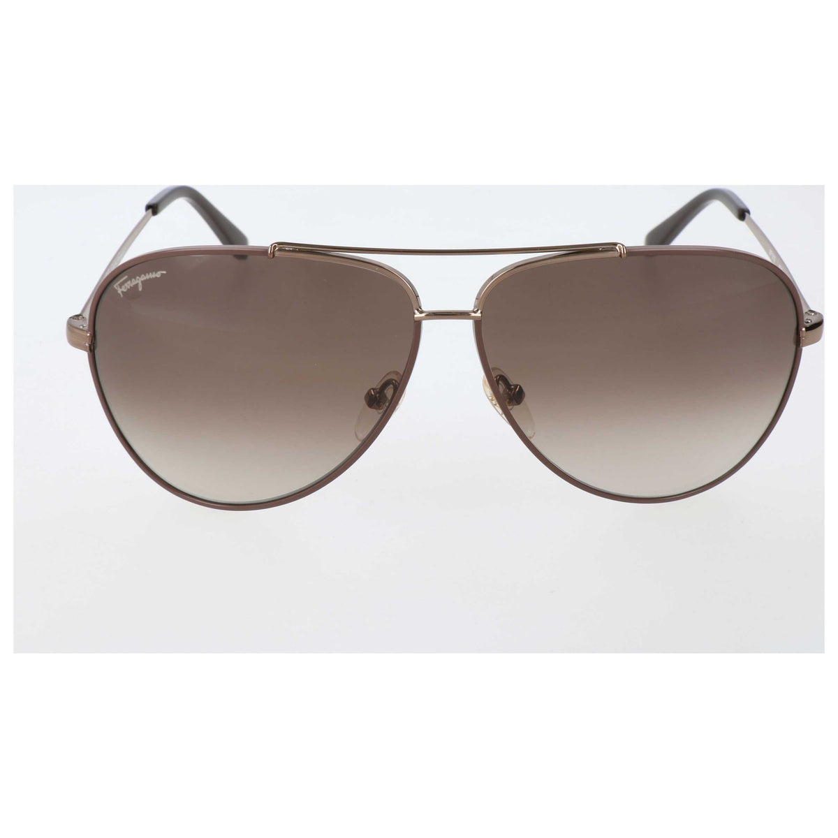 Ferragamo Women's 60mm Shiny Brown Sunglasses SF131S-211