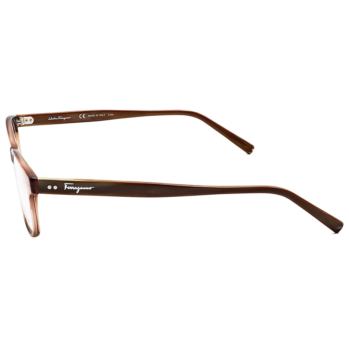Ferragamo Women's 55mm Trasparent Brown Marble Eyeglasses SF2910-231-55