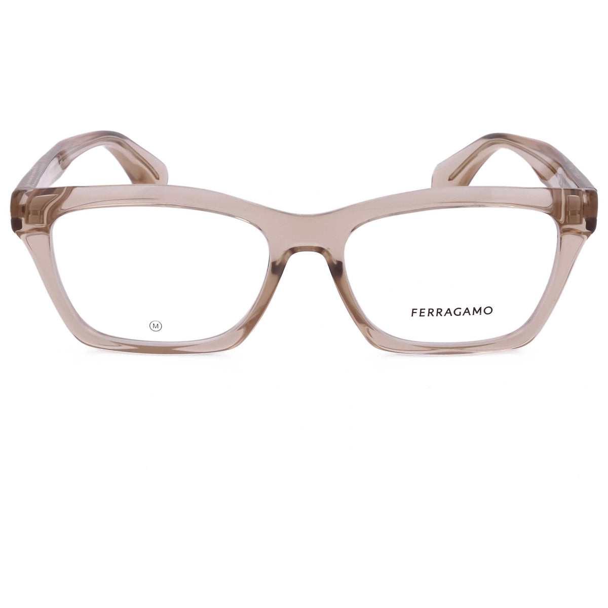 Ferragamo Women's 53 mm Transparent Beige Eyeglasses SF2986-259-53