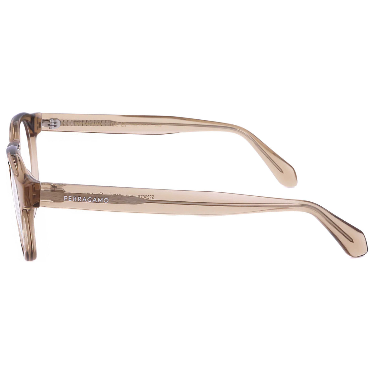Ferragamo Unisex 50 mm Transparent Sand Eyeglasses SF2987E-278-50
