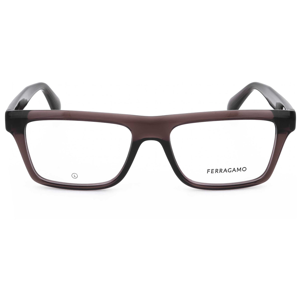 Ferragamo Men's 54 mm Transparent Brown Eyeglasses SF2988-232-54