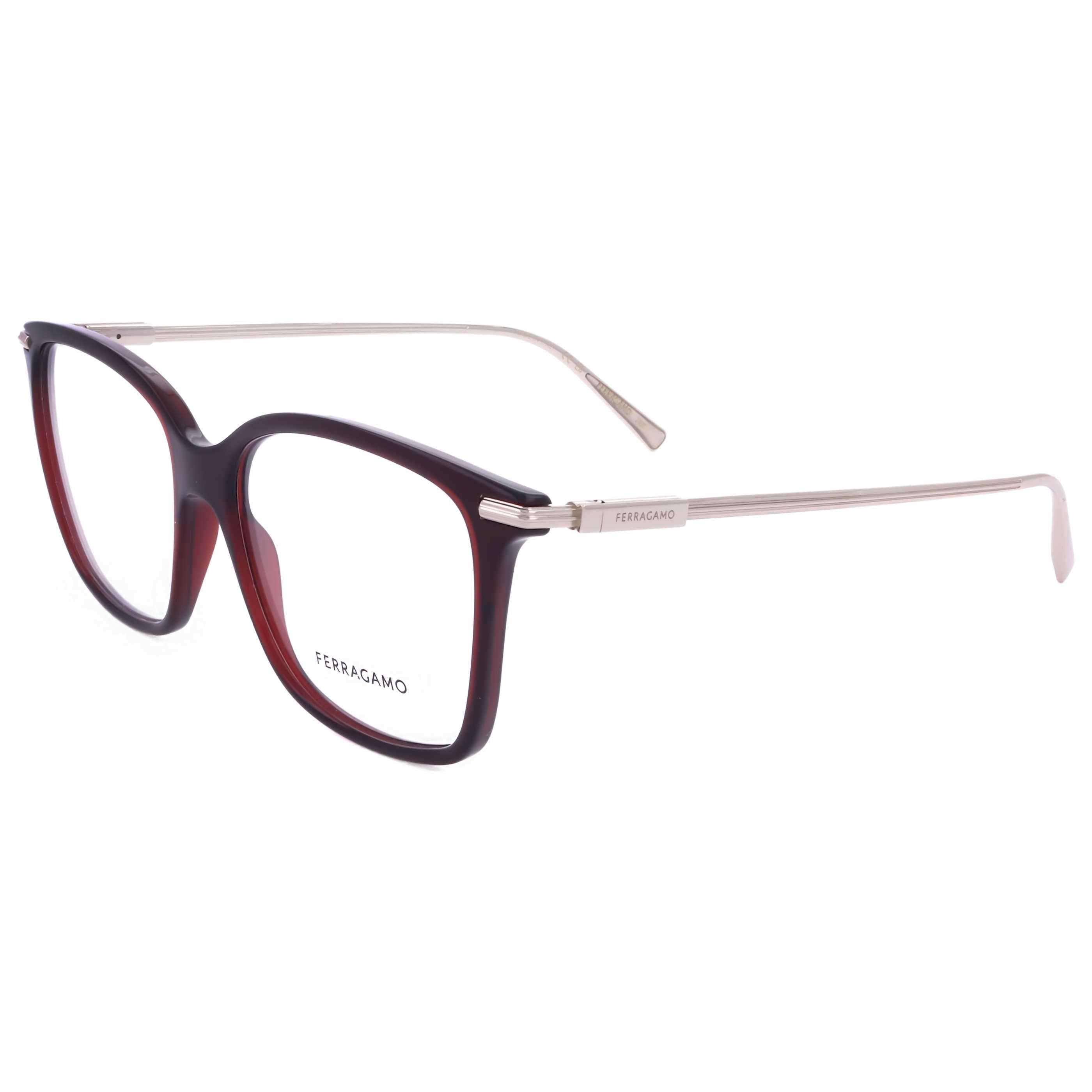 משקפי ראייה Ferragamo דגם Sf2992 לנשים 53 מ״מ בצבע שקוף בורדו
