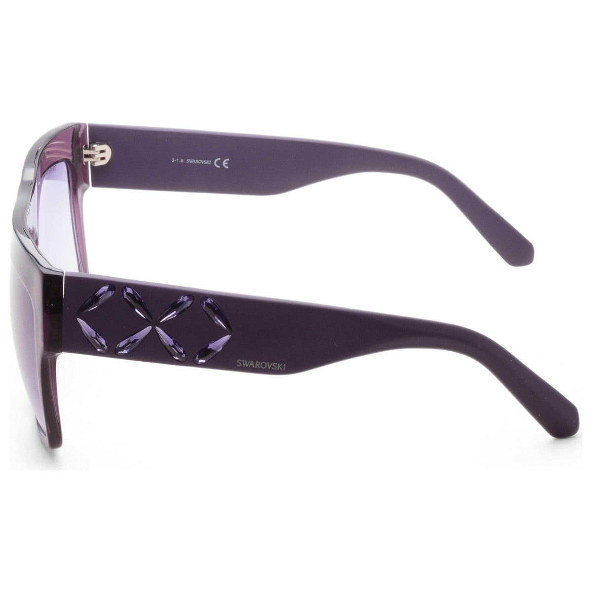 Swarovski Women's 56 mm Shiny Violet Sunglasses SK0128-5681Z