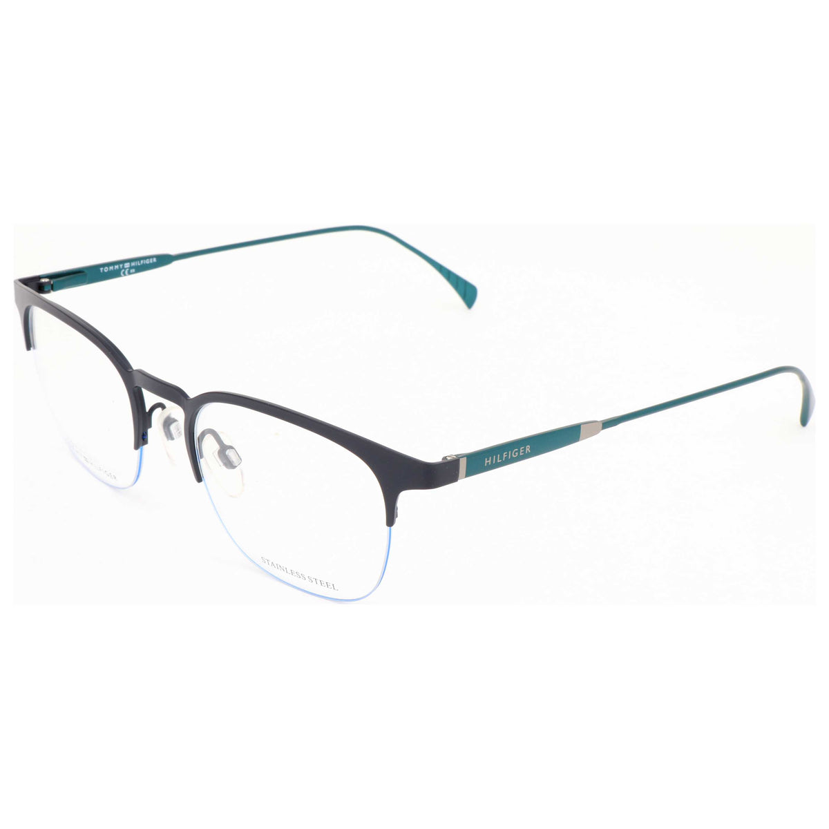 Tommy Hilfiger Men's 50 mm Matt Blue Petrol Eyeglasses TH1385-QFY-50