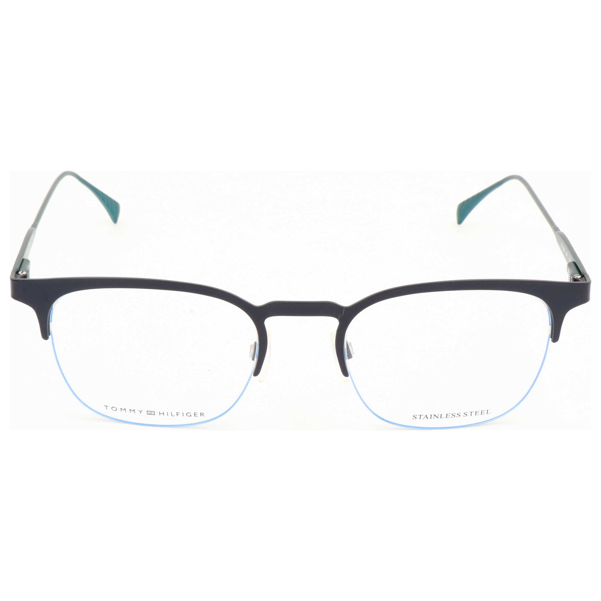 Tommy Hilfiger Men's 50 mm Matt Blue Petrol Eyeglasses TH1385-QFY-50