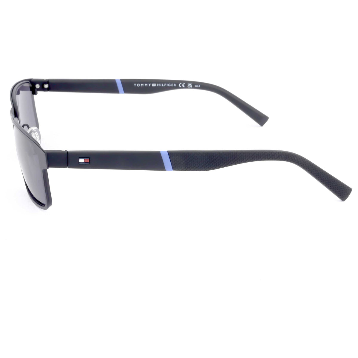 משקפי שמש Tommy Hilfiger לגברים 55 מ״מ בצבע מט שחור