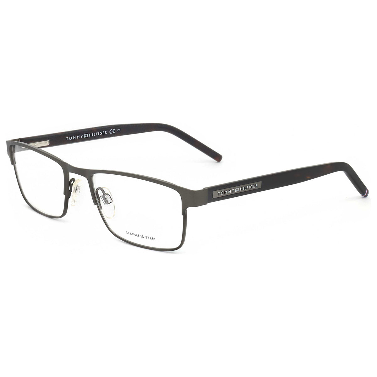 משקפי ראייה Tommy Hilfiger דגם Th1944 לגברים 53 מ״מ בצבע מט רותניום שחור