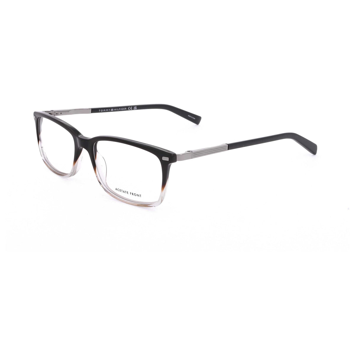 משקפי ראייה Tommy Hilfiger לגברים 52 מ״מ בצבע חום בז׳