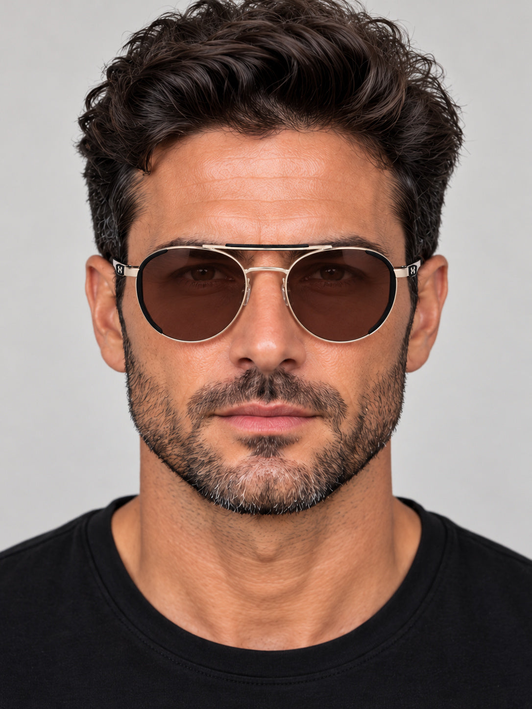 Under Armour Unisex 55mm Light Gold Sunglasses UA0008-G-S-3YG