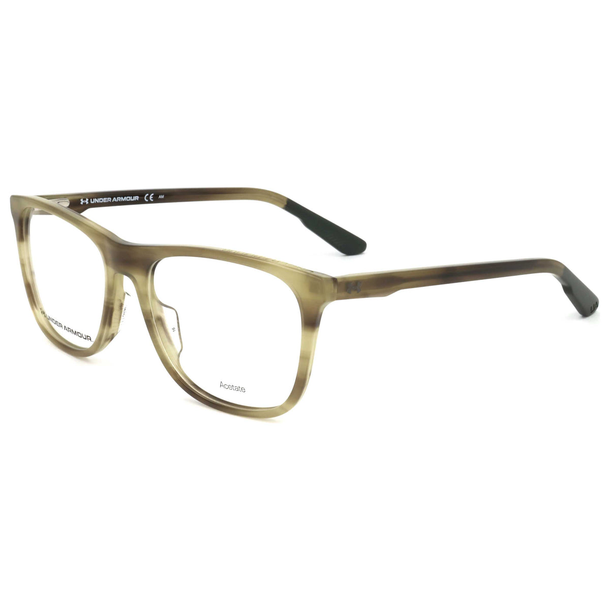 Under Armour Men's 54 mm Olive Horn Eyeglasses UA5018-G-145-54