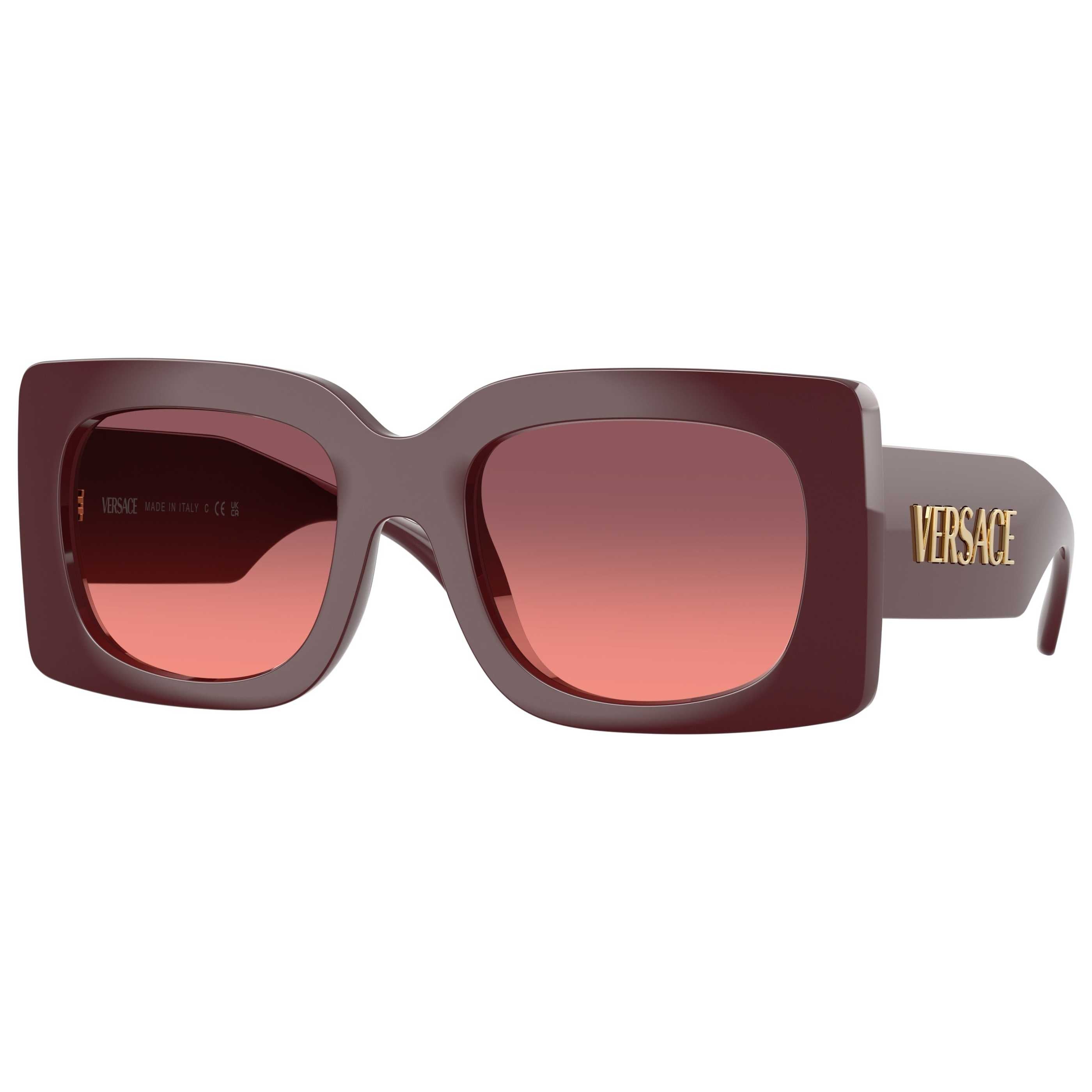 משקפי שמש Versace דגם Ve4496U לנשים 54 מ״מ בצבע Burgundy
