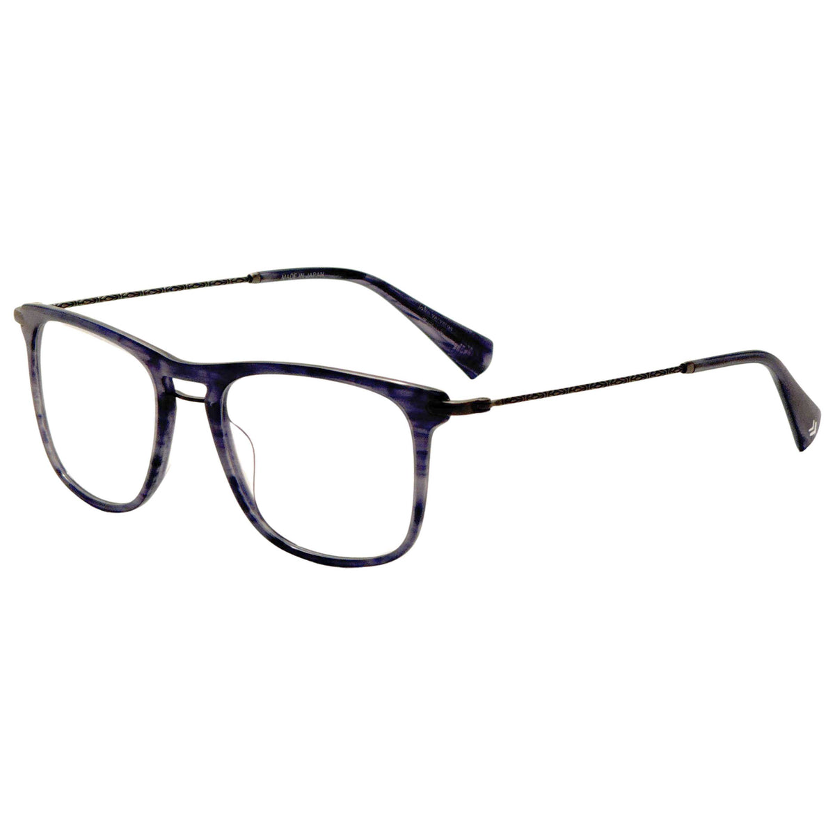 John Varvatos Men's 52 mm Blue Horn Eyeglasses VJV420520BLH