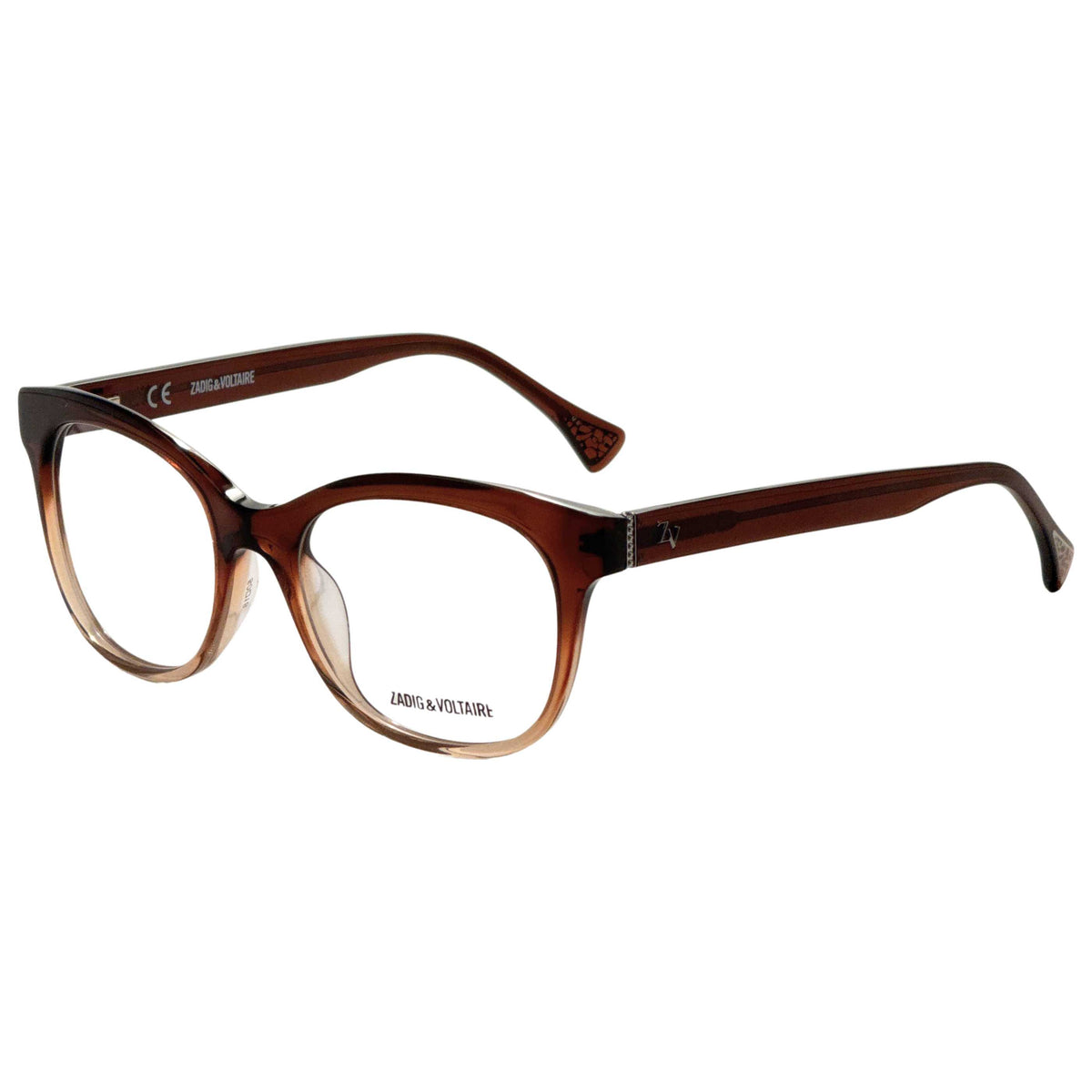 Zadig & Voltaire Unisex 50 mm Brown Eyeglasses VZV013-500W41
