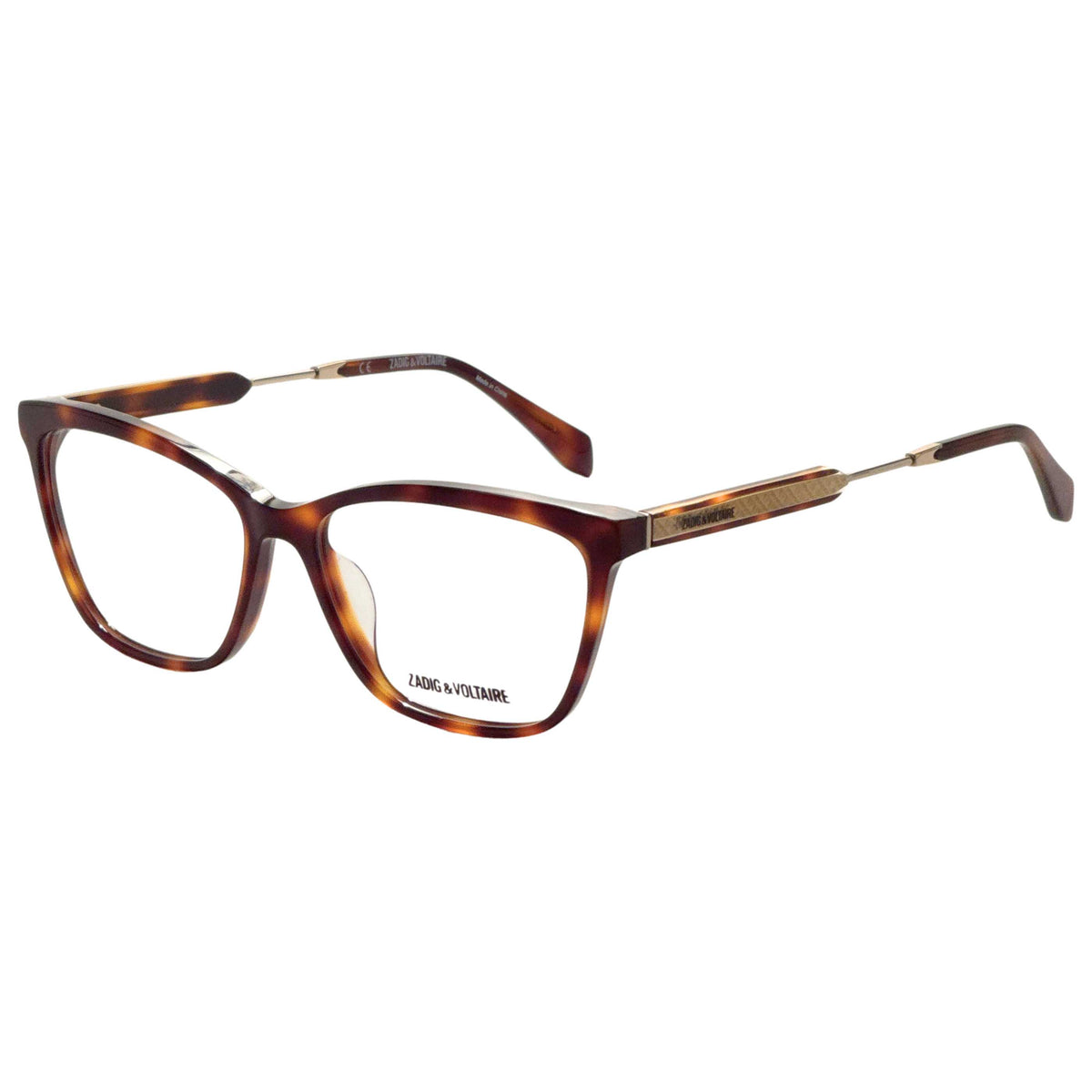 Zadig & Voltaire Women's 55 mm Dark Havana Eyeglasses VZV342-550752