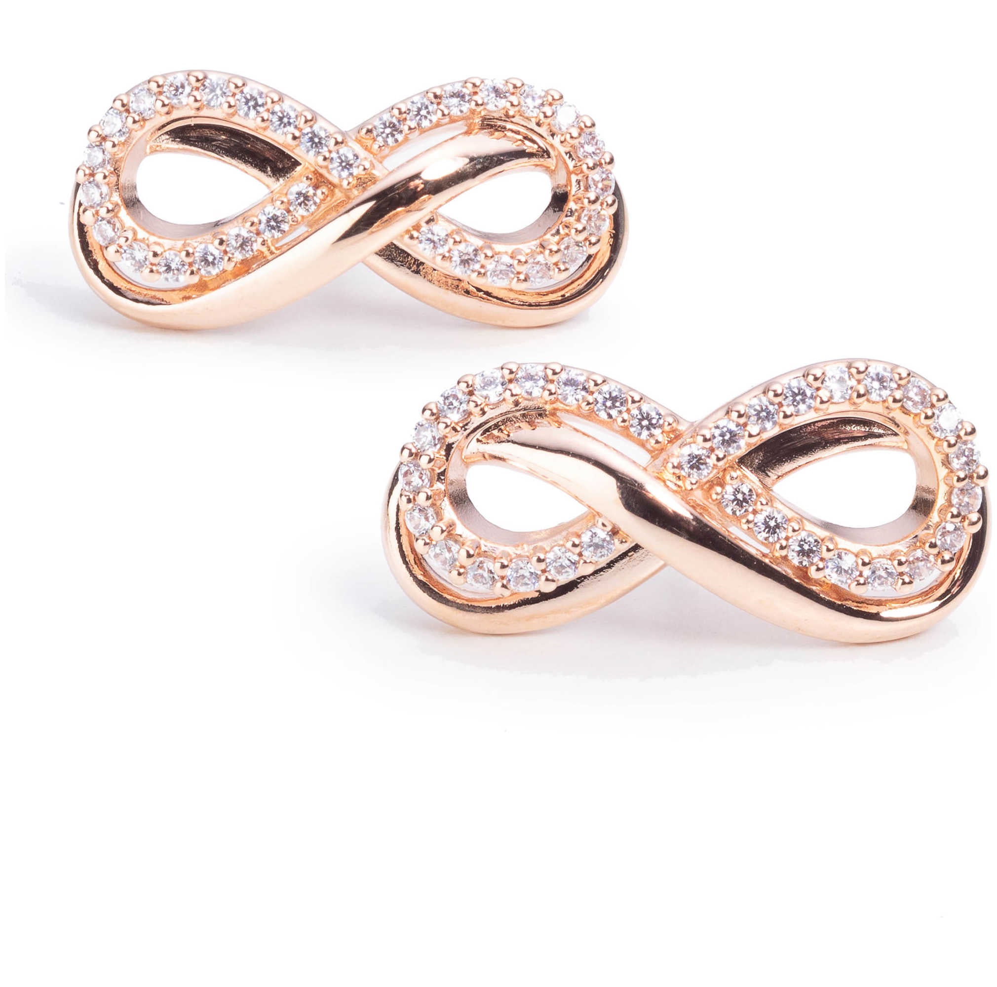 עגילים Hyperbola עם קריסטל לבן של Swarovski
