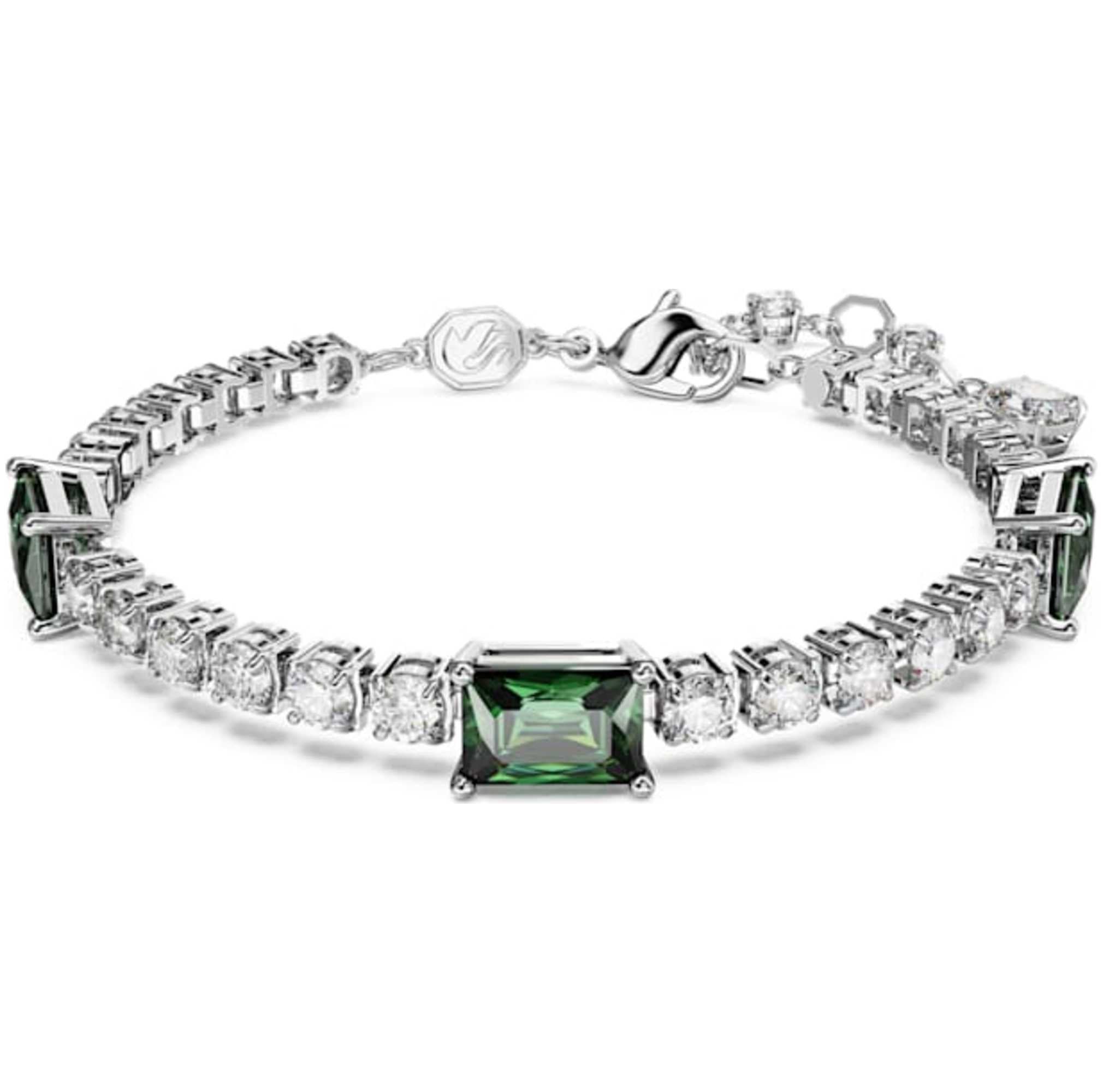 צמיד Matrix עם קריסטל ירוק של Swarovski