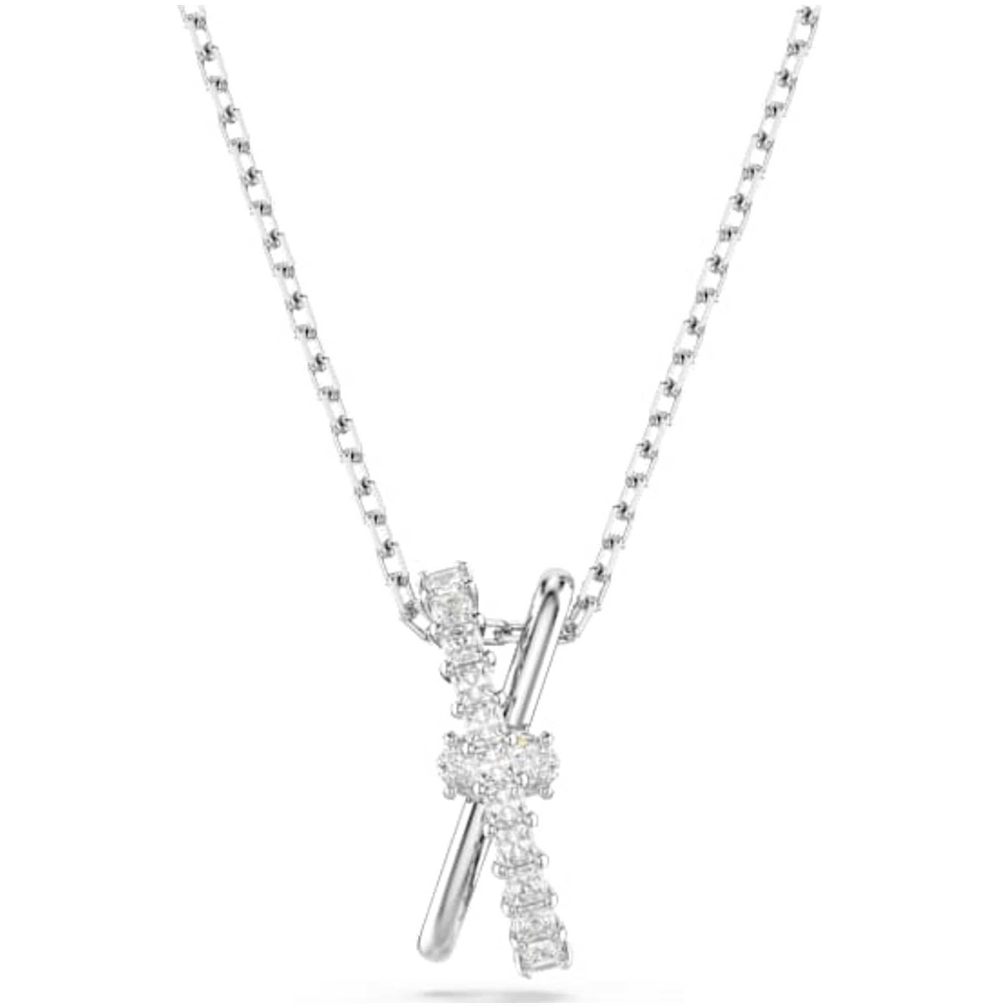 שרשרת Hyperobla עם קריסטל לבן של Swarovski