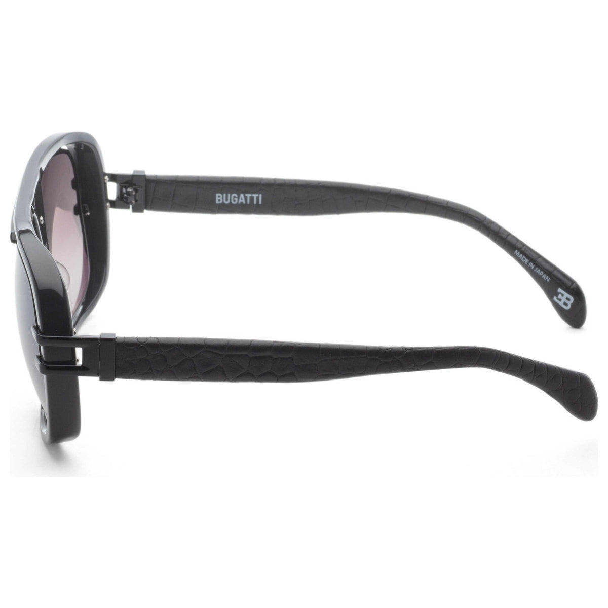 Bugatti Men's 58mm Grey Black PVD Sunglasses 07-GRY-BK