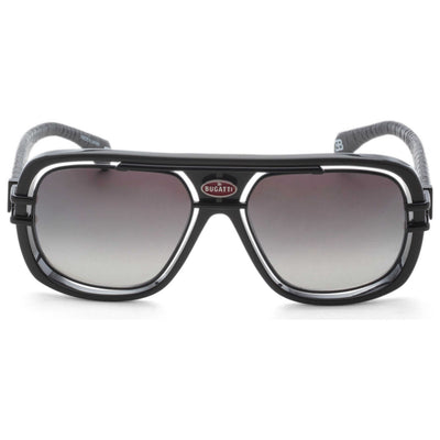 Bugatti Men's 58mm Grey Black PVD Sunglasses 07-GRY-BK