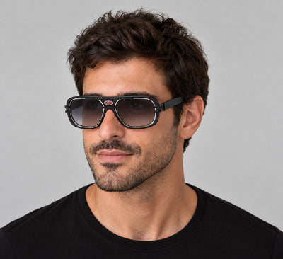 Bugatti Men's 58mm Grey Black PVD Sunglasses 07-GRY-BK
